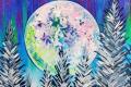 Paint and Sip: Bright Moon Through the Trees