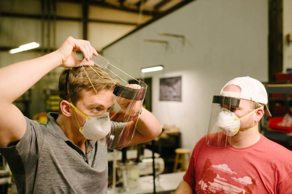 Louisville Leather Shop Shifts Gears to Help with PPE Shortage Louisville Leather Shop Shifts Gears to Help with PPE Shortage