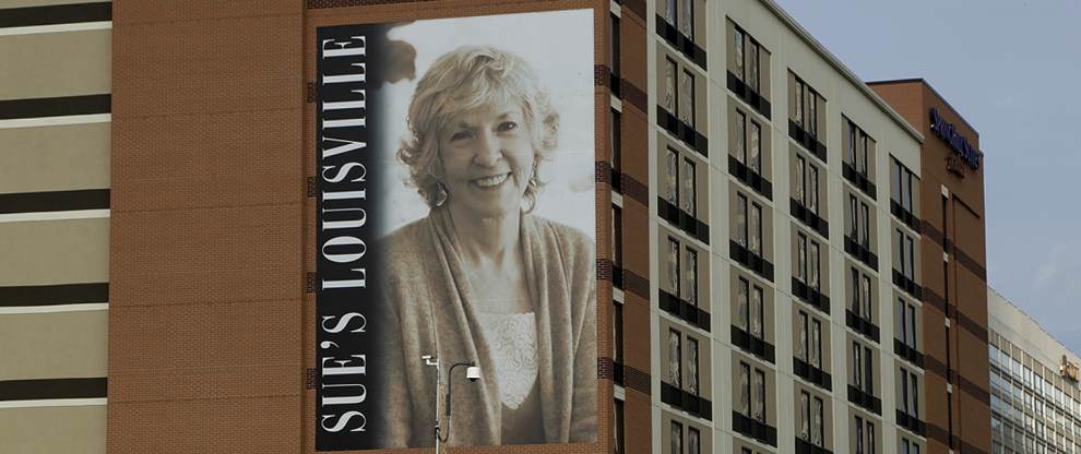 Hometown Hero mural of Sue Grafton a famous Louisville author