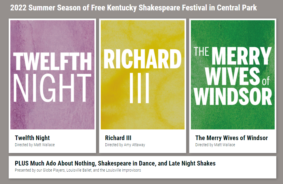 Outdoor Shakespeare Festival Features Extended Season