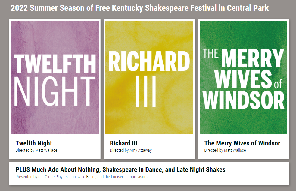 Outdoor Shakespeare Festival Features Extended Season Outdoor Shakespeare Festival Features Extended Season