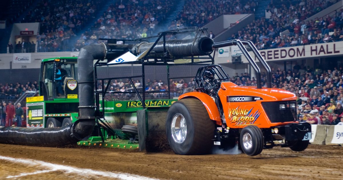 Annual National Farm Machinery Show and Championship Tractor Pull Roar