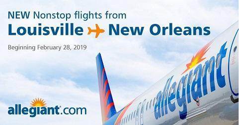 Allegiant Connects Bourbon City to Bourbon Street Allegiant Connects Bourbon City to Bourbon Street